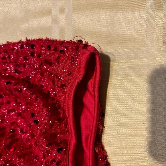 Red Sequin Skirt for Tween, Taylor Swift Inspired, Halloween, Dressy - Picture 6 of 6